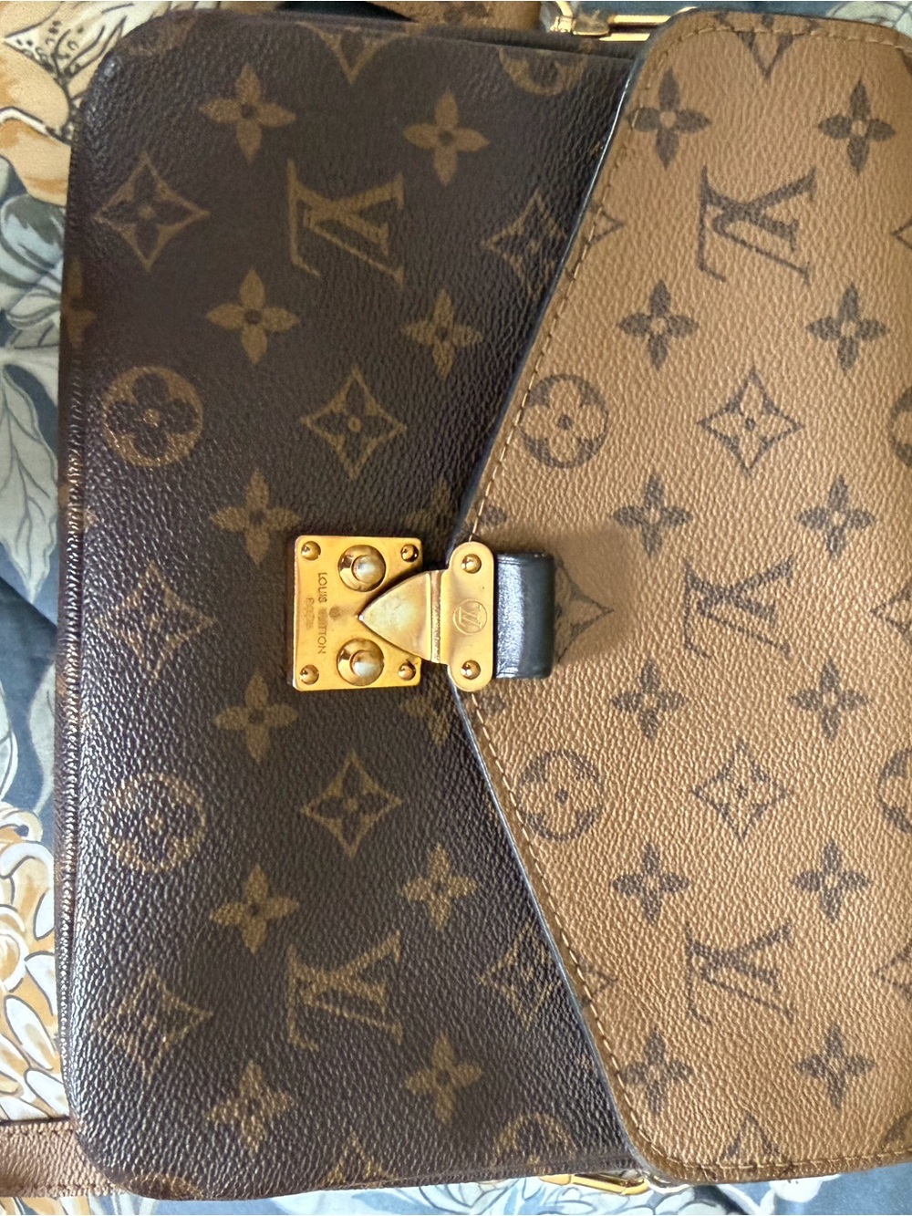 Louis Vuitton Two-Tone Monogram Métis Bag in Brown and Tan